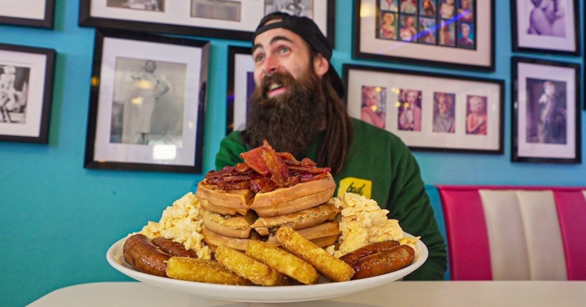 Grumpy’s Waffle Challenge at Grumpy's Diner / Beardtown