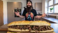 Monster Philly Cheesesteak Challenge thumbnail