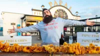 World's Biggest Deep-fried Pig in a Blanket Challenge thumbnail