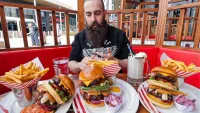 Triple TGI Friday's Warrior Burger Challenge thumbnail