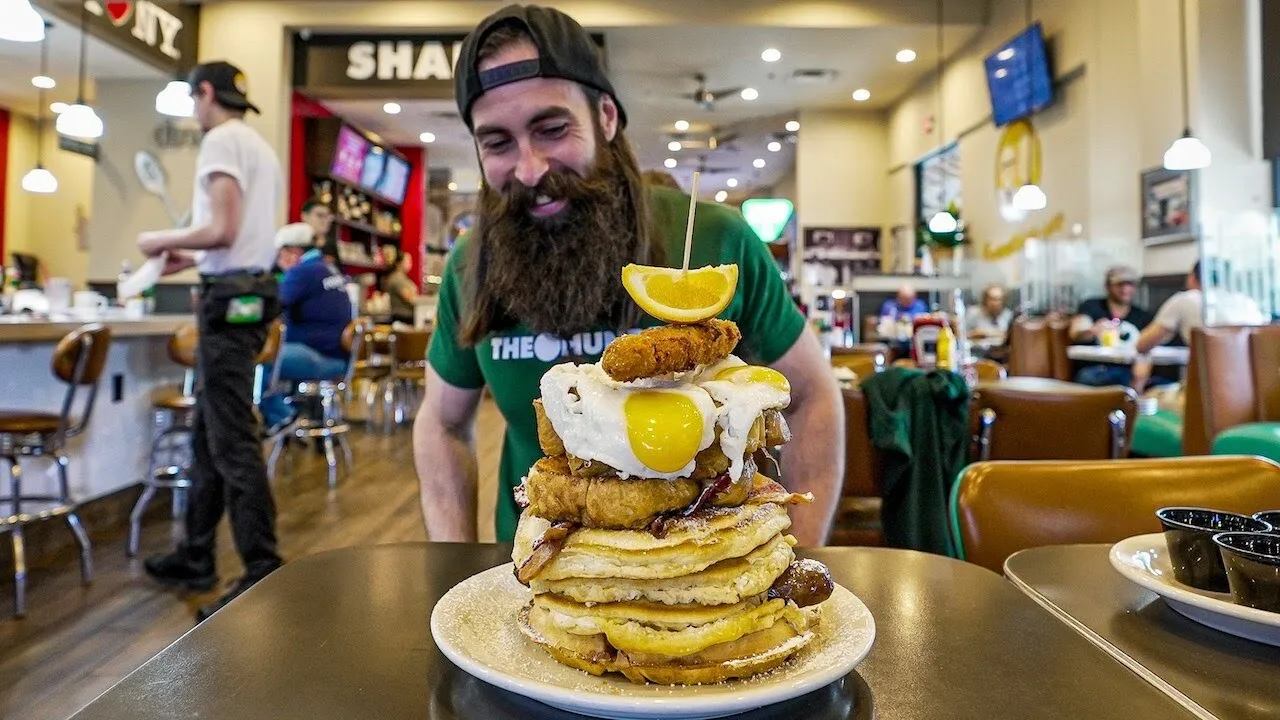 Thumbnail for the Robert Stack Challenge at Max & Louie's New York Diner video