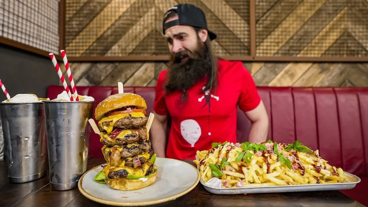 Thumbnail for the 3KG Burger Challenge at Handmade Burger Co. video