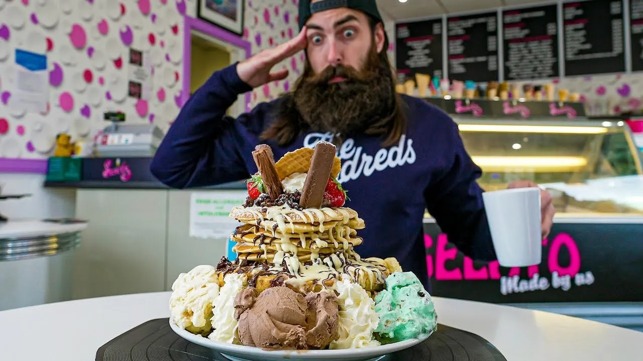 Thumbnail for the Dessert Stack Challenge at Swirlz Gelato video