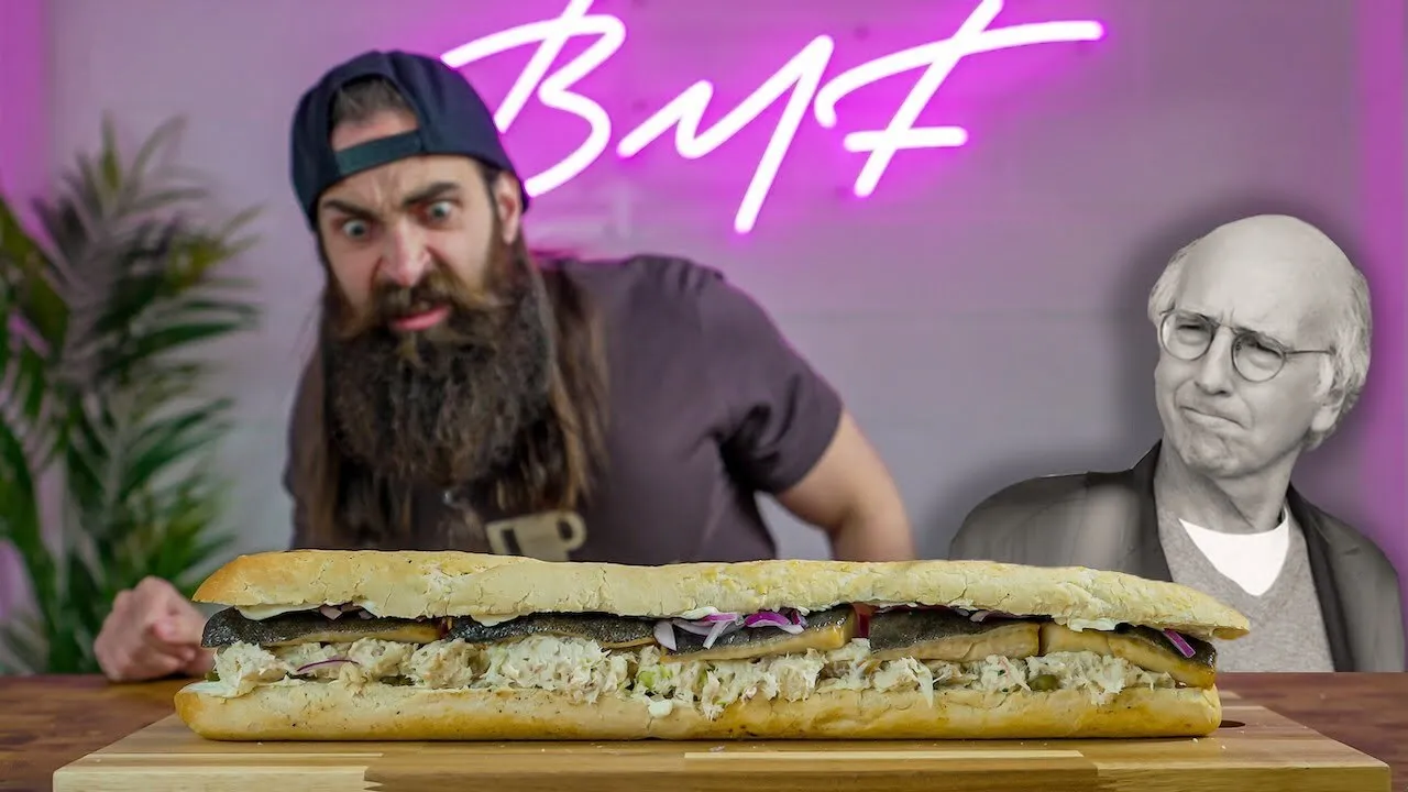 Thumbnail for the Larry David Sandwich Challenge at Beard HQ video