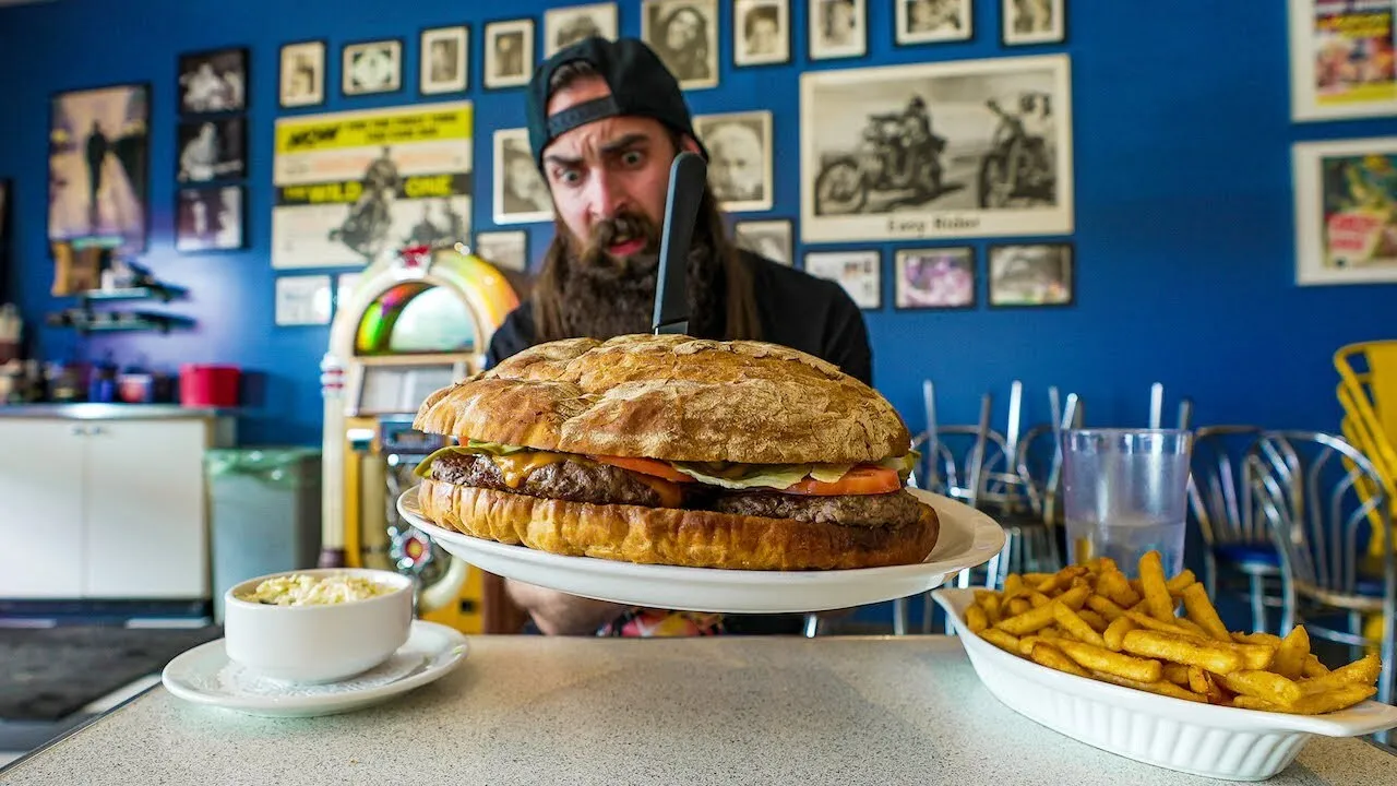 Thumbnail for the Godfather Challenge at Mel's Diner video