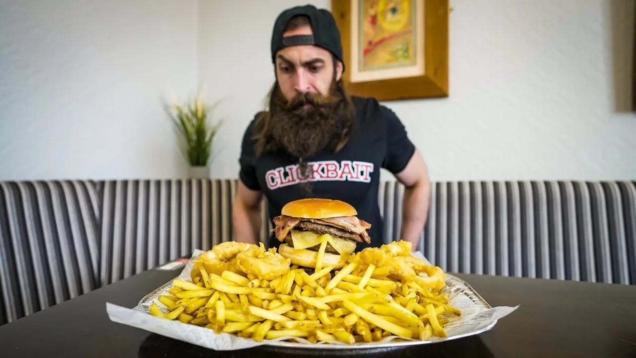 Thumbnail for the Beasty Bottle Bacon Burger Challenge at Bottle & Glass video