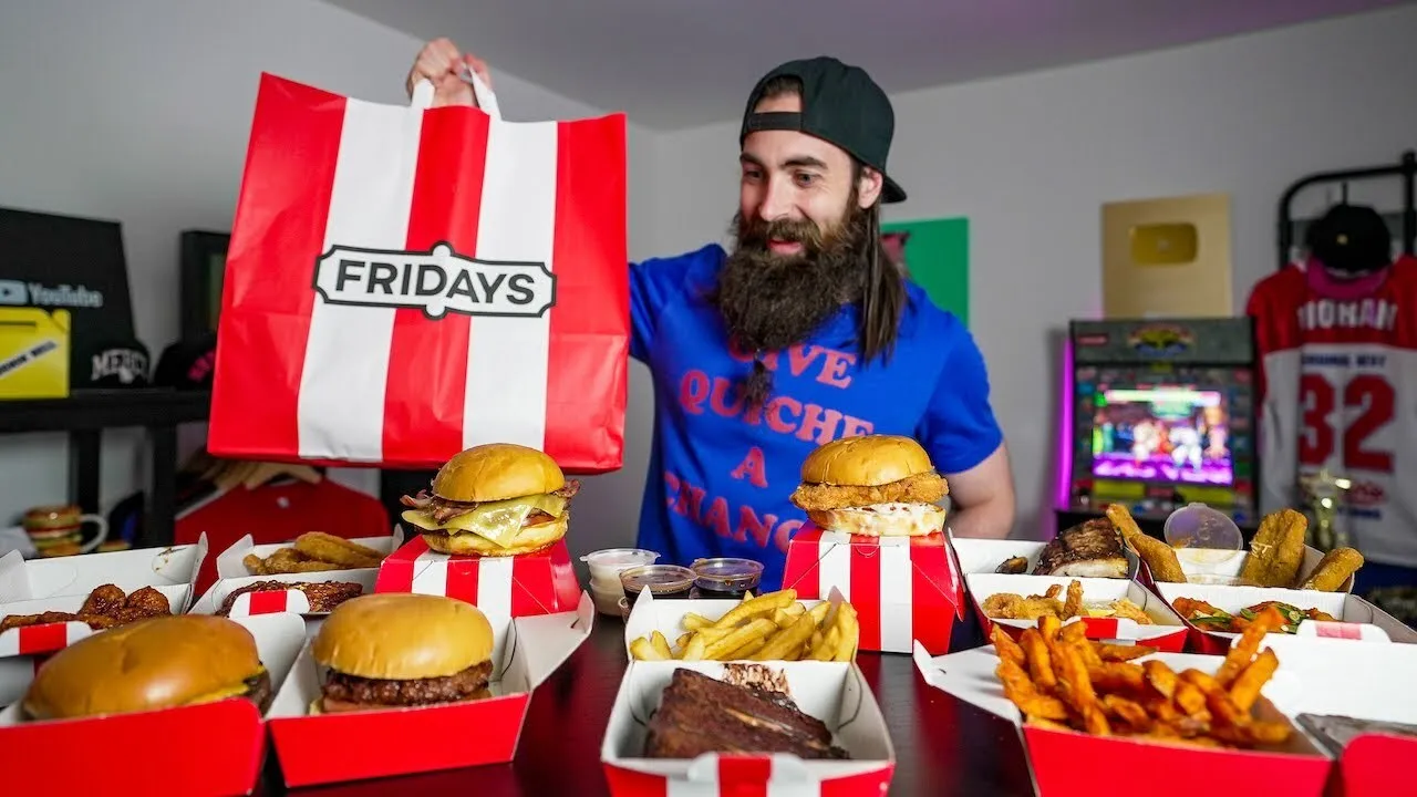 Thumbnail for the TGI Friday's Full Menu Challenge at Beard HQ video