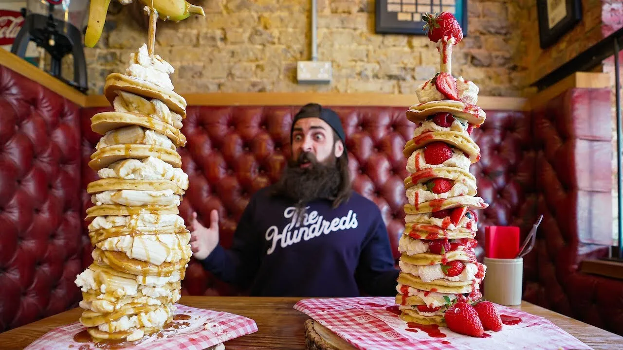 Thumbnail for the Pancake Stack Challenge at Polo Bar video