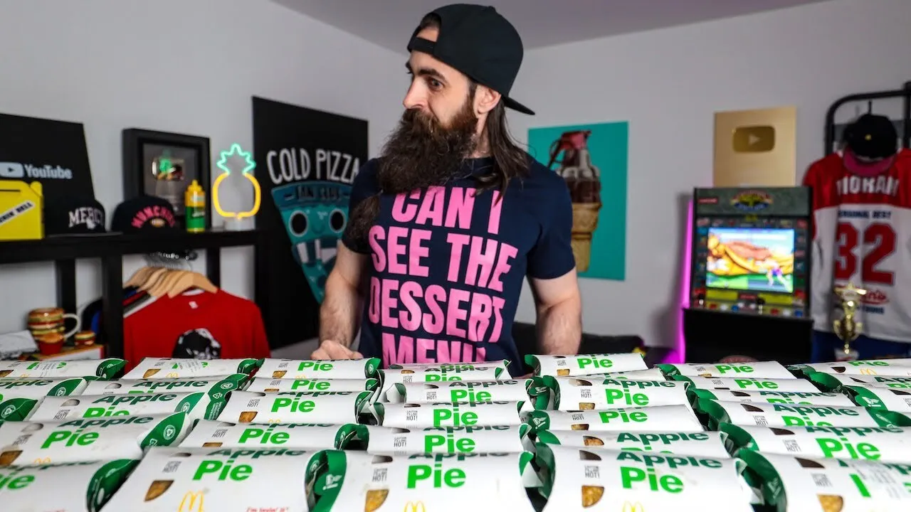 Thumbnail for the McDonald's Apple Pie Challenge at Beard HQ video