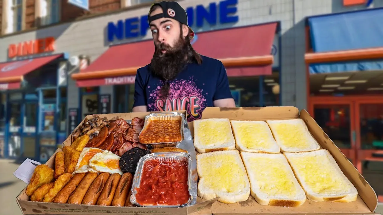 Thumbnail for the Full Monty Challenge at Neptune Diner video
