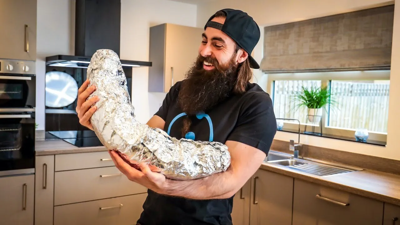 Thumbnail for the XXXL Belly Buster Kebab Challenge at Beard HQ video
