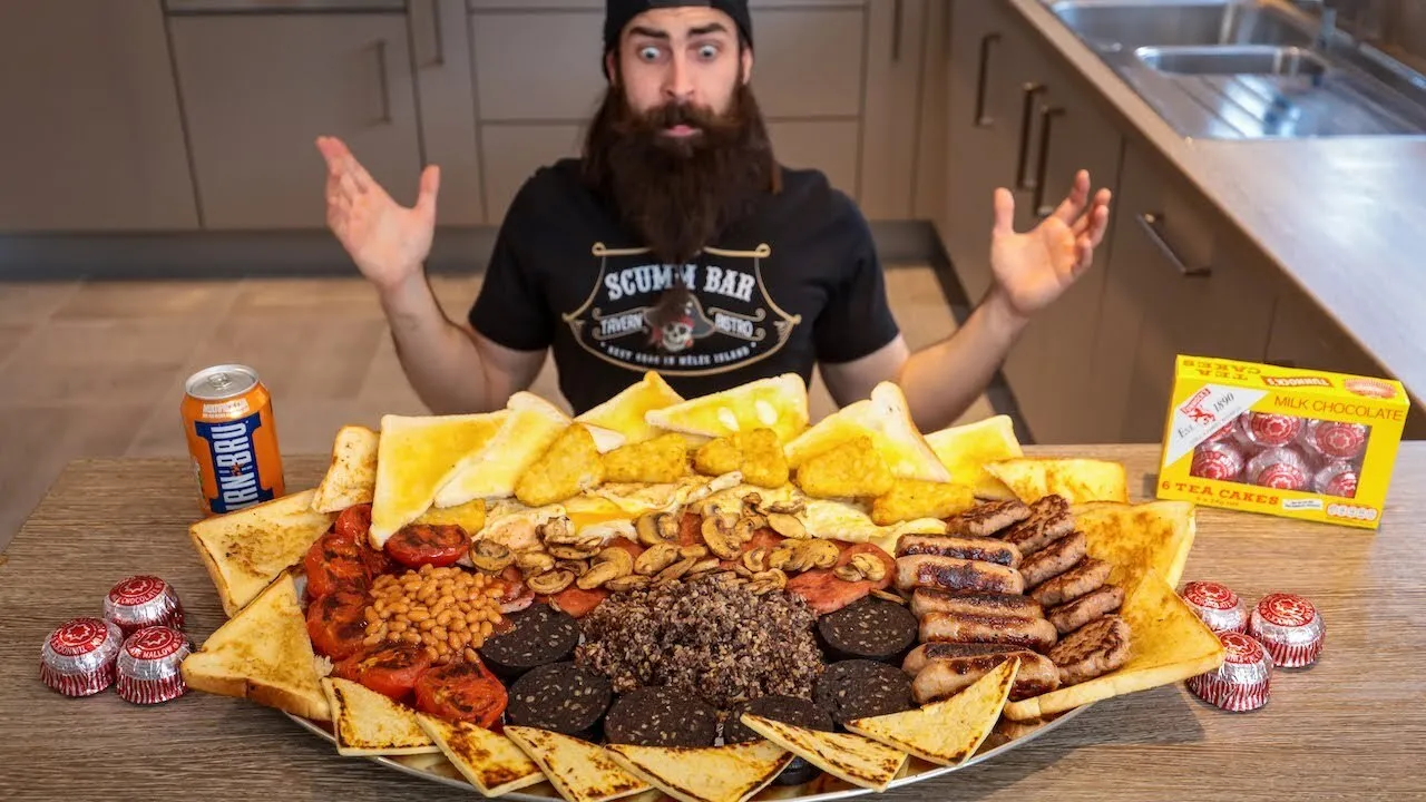 Thumbnail for the Biggest Full Scottish Breakfast Challenge at Beard HQ video