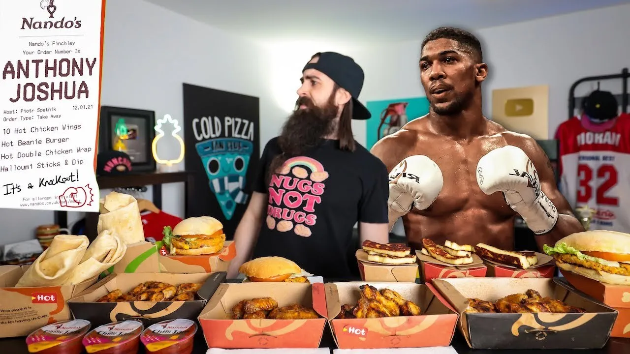 Thumbnail for the Anthony Joshua's Nando's Cheat Meal Challenge at Beard HQ video
