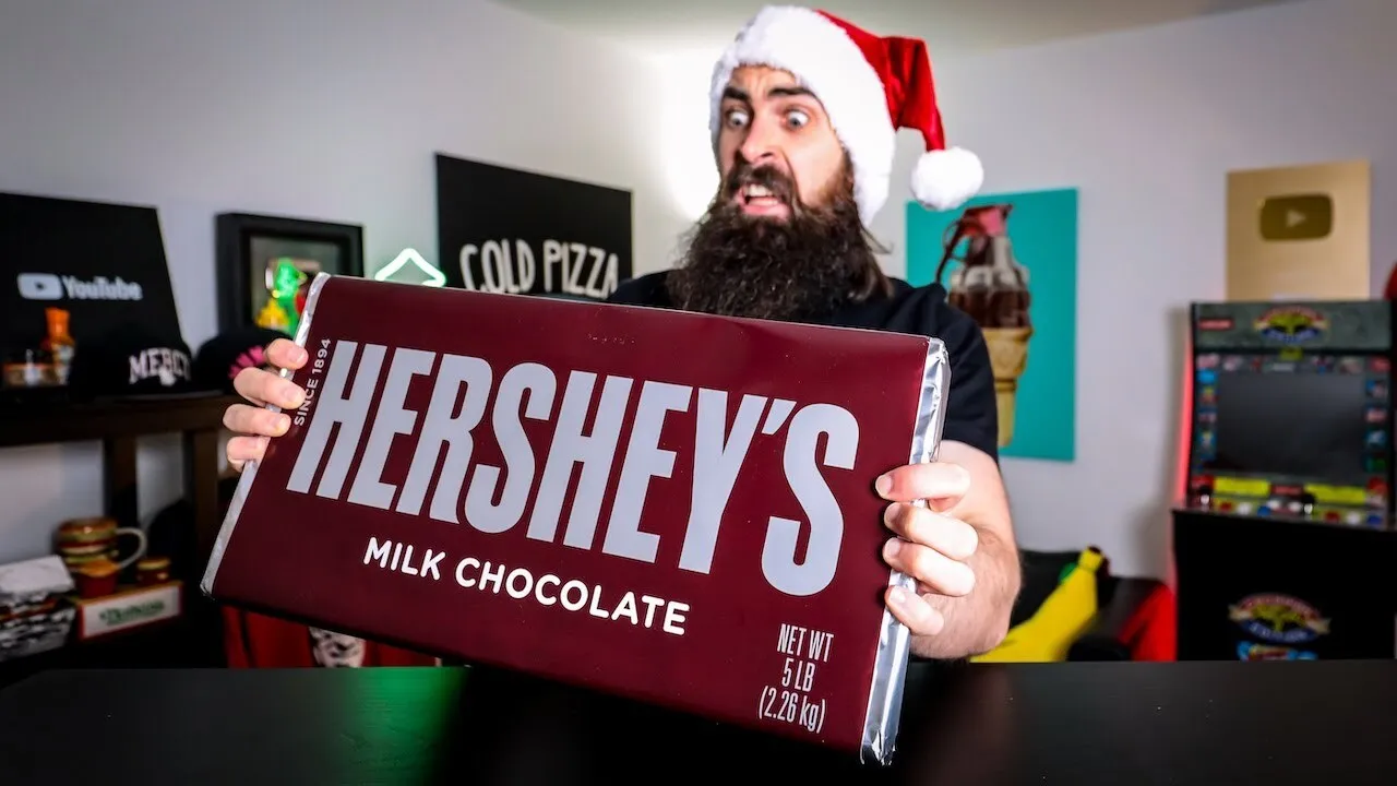 Thumbnail for the World's Biggest Hershey's Bar Challenge at Beard HQ video