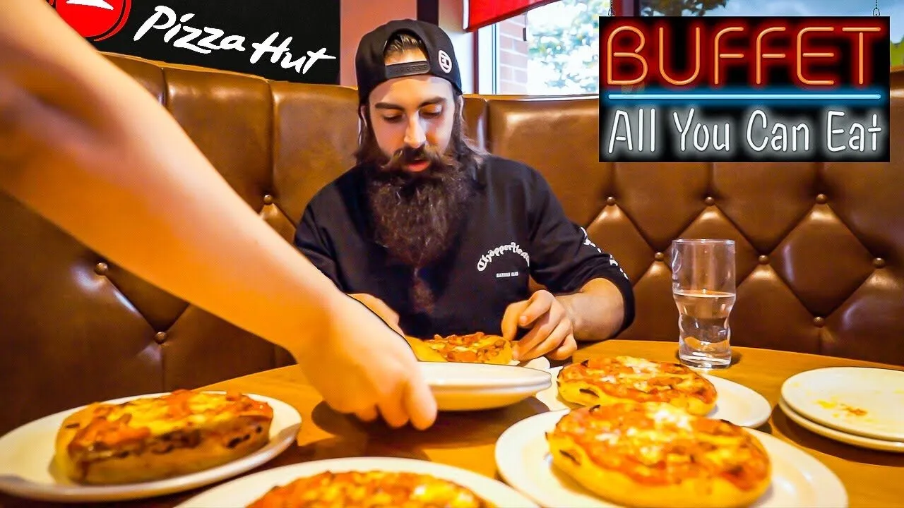 Thumbnail for the Pizza Hut Unlimited Buffet Challenge at Pizza Hut video
