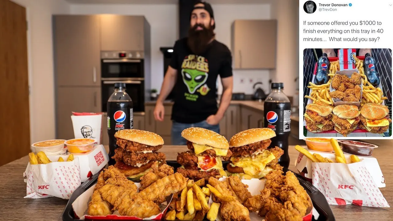 Thumbnail for the $1,000 KFC Challenge at Beard HQ video