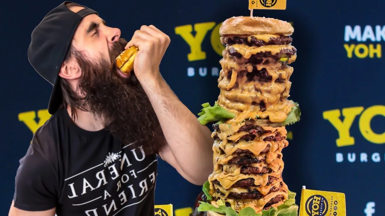 Thumbnail for the 30X Patty Challenge at Yoh Burger video