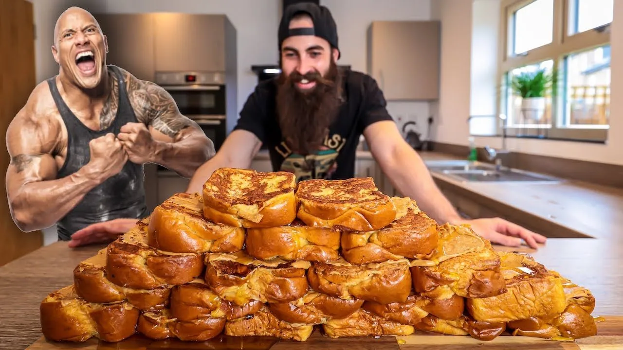 Thumbnail for the Dwayne Johnson's Rock Toast Challenge at Beard HQ video