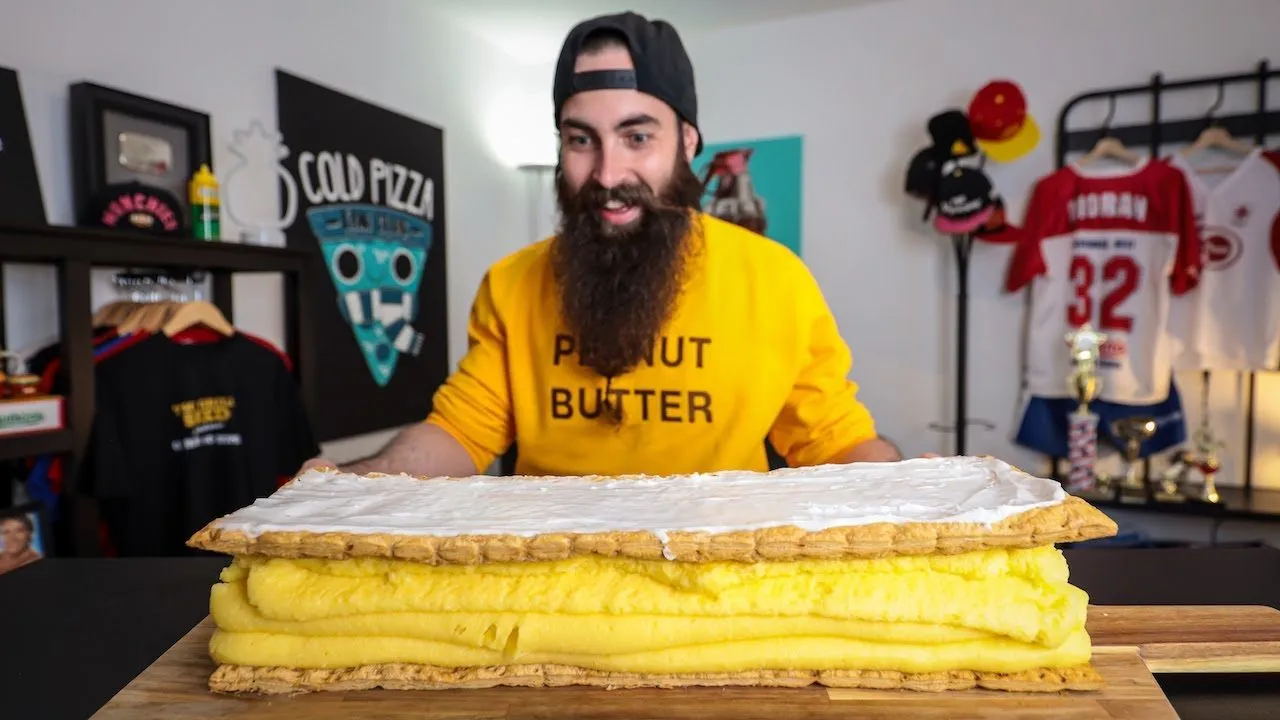 Thumbnail for the Britain's Biggest Vanilla Slice Challenge at Dixon Brothers video