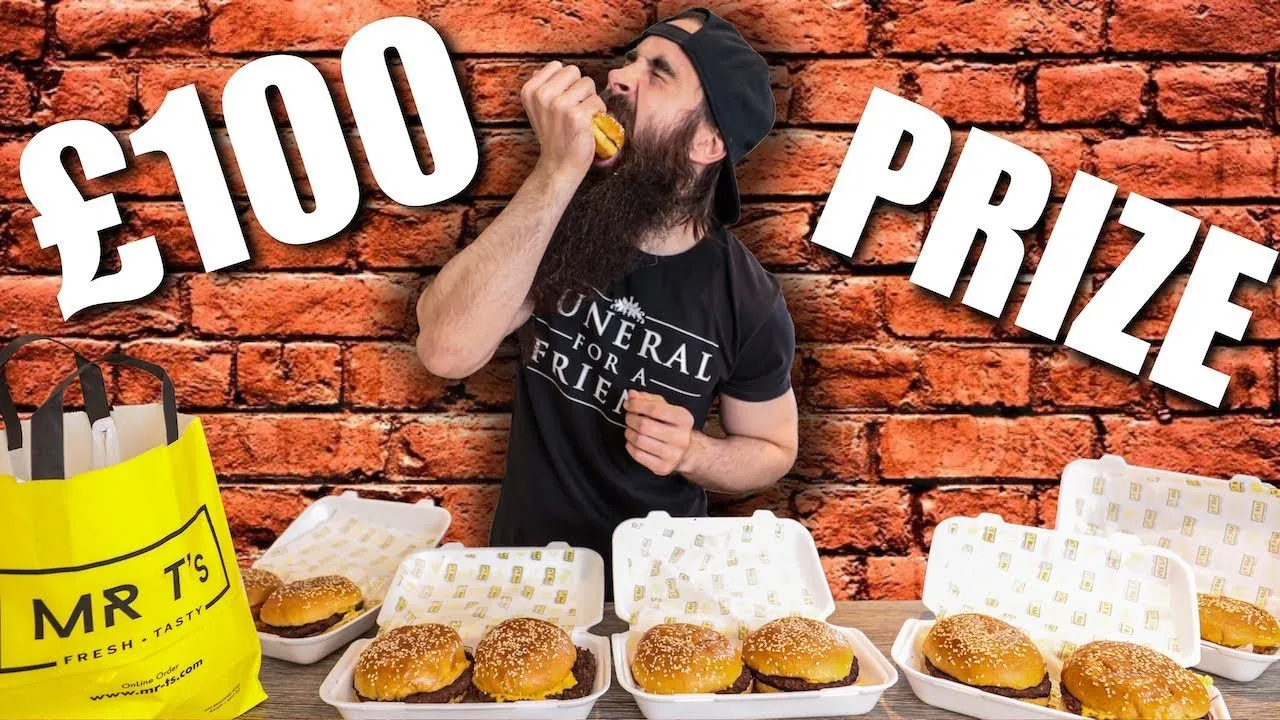 Thumbnail for the Mr T's Undefeated Burger Challenge at Beard HQ video