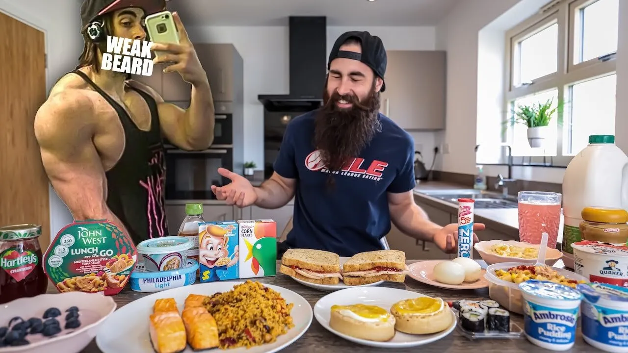 Thumbnail for the Old Weight Gain Diet in One Sitting Challenge at Beard HQ video