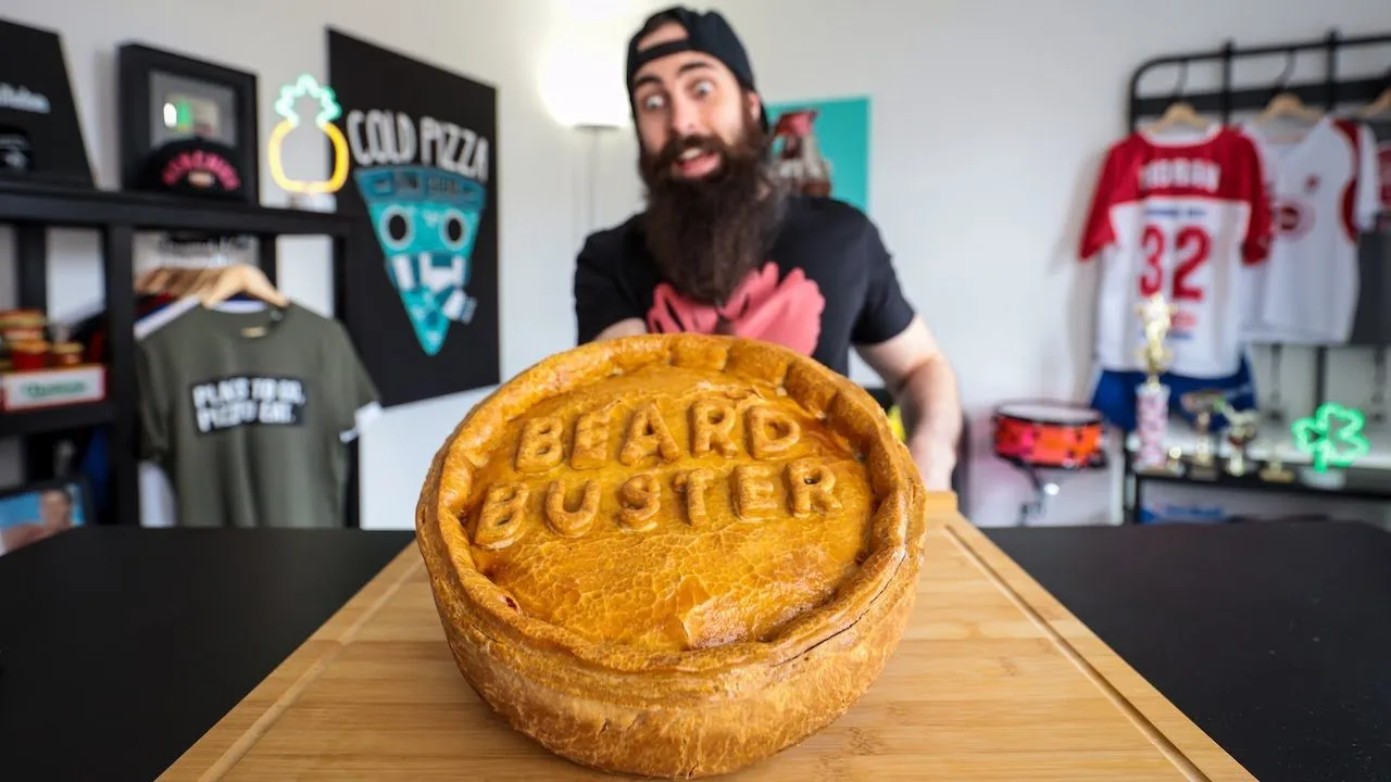 Thumbnail for the Giant Pork Pie Challenge at Beard HQ video