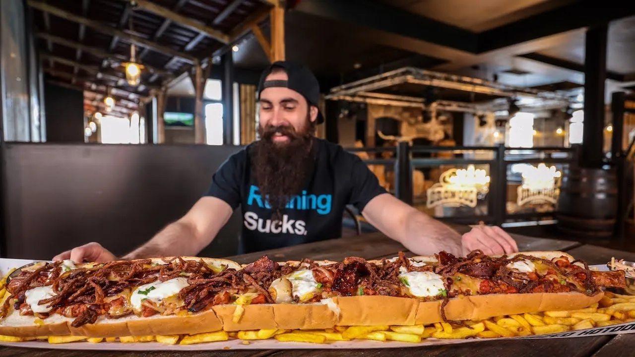 Thumbnail for the Giant Chilli Dog Challenge at Bronco's Rodeo video