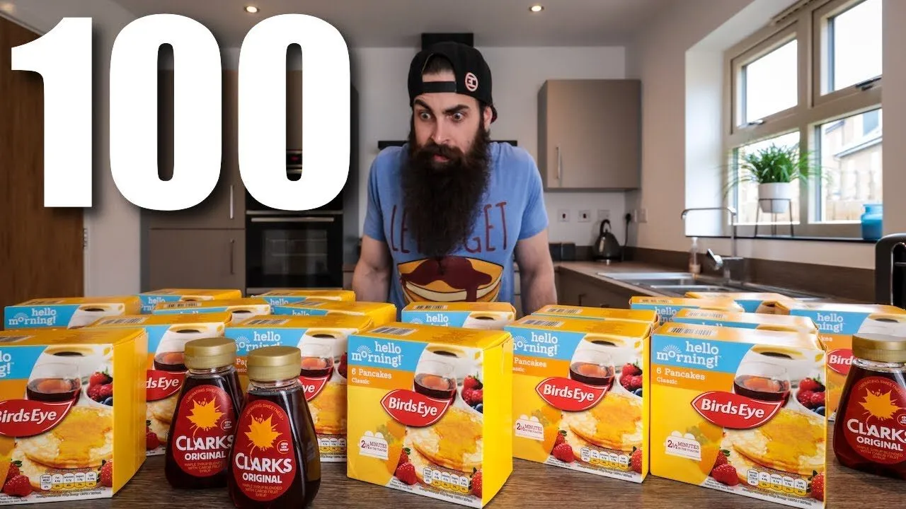 Thumbnail for the 100 Pancake Challenge at Beard HQ video