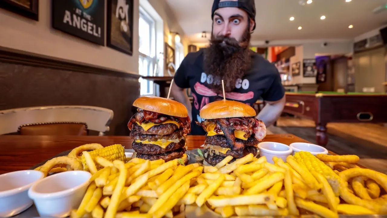 Thumbnail for the Double Daddy Challenge at The Angel Inn video