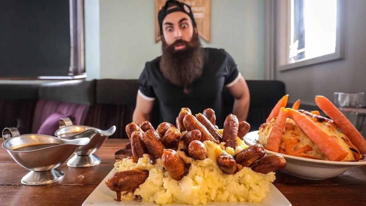 Thumbnail for the Bangers & Mash Challenge at Brown Cow video