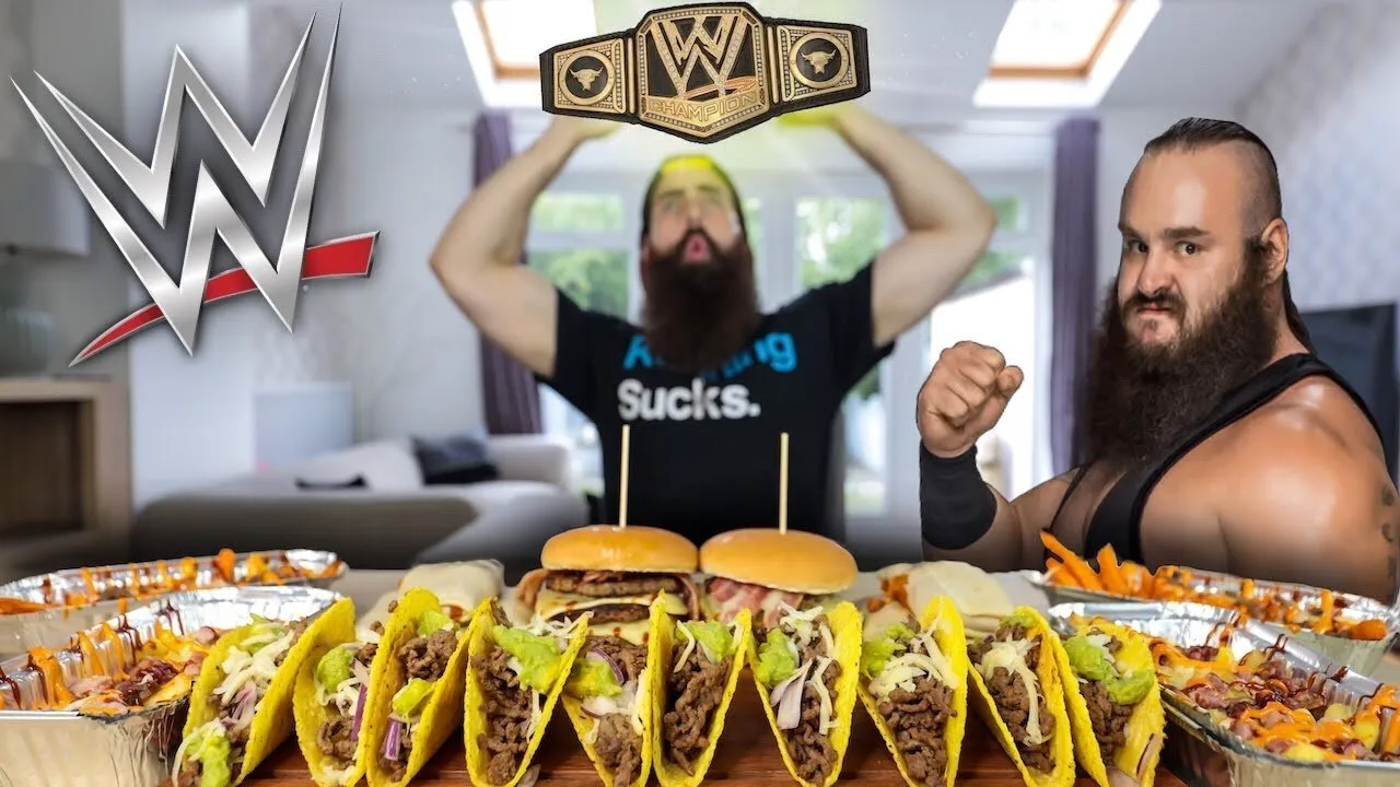 Thumbnail for the Braun Strowman's Cheat Meal Challenge at Beard HQ video