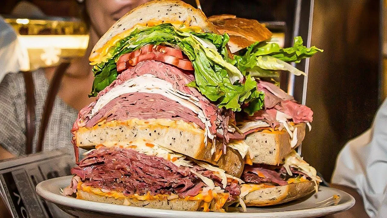 Thumbnail for the New York's Biggest Sandwich Challenge at Sarge's Deli video
