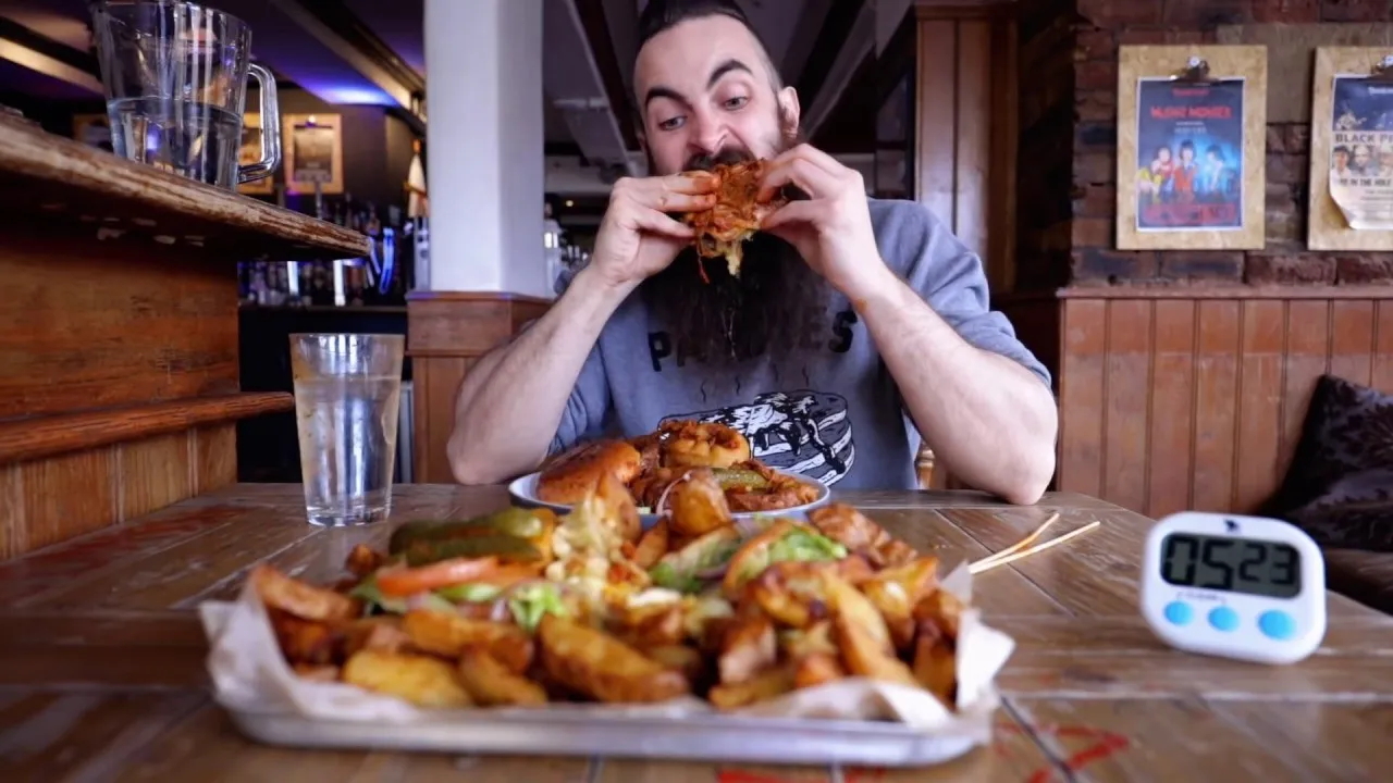 Thumbnail for the Twin Burger Challenge at The Parish video
