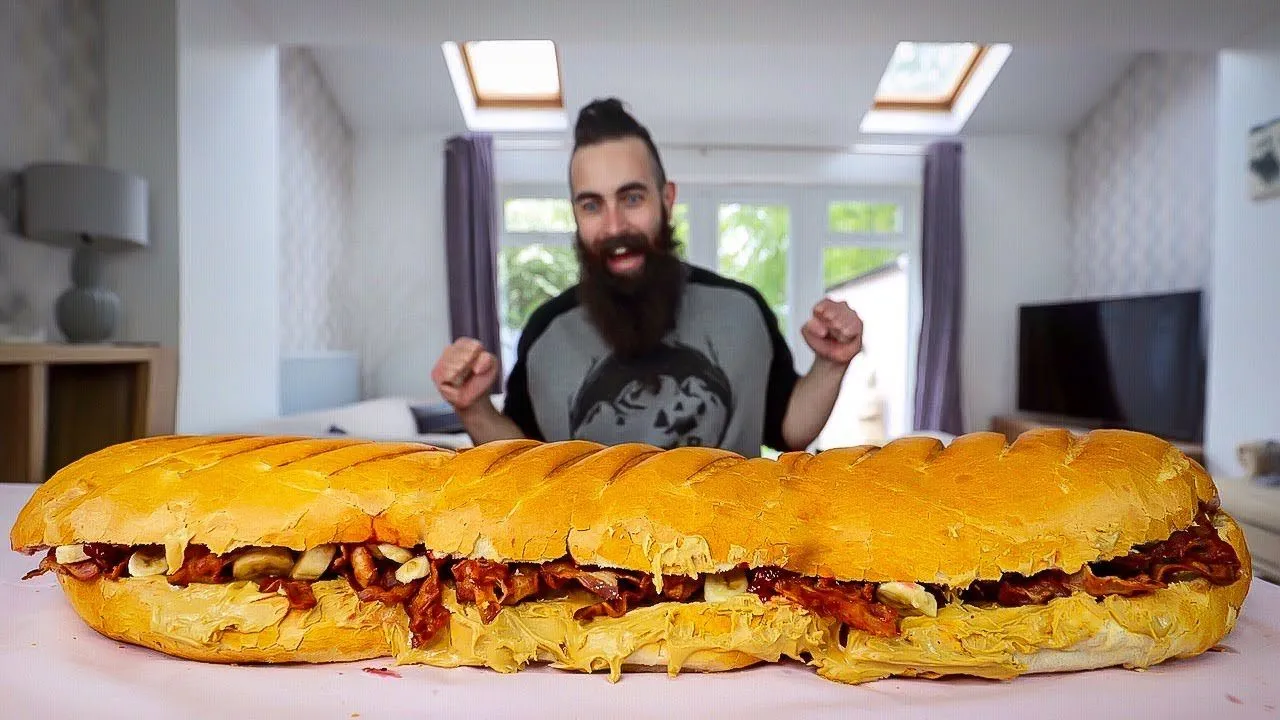 Thumbnail for the Elvis Sandwich Challenge at Beard HQ video