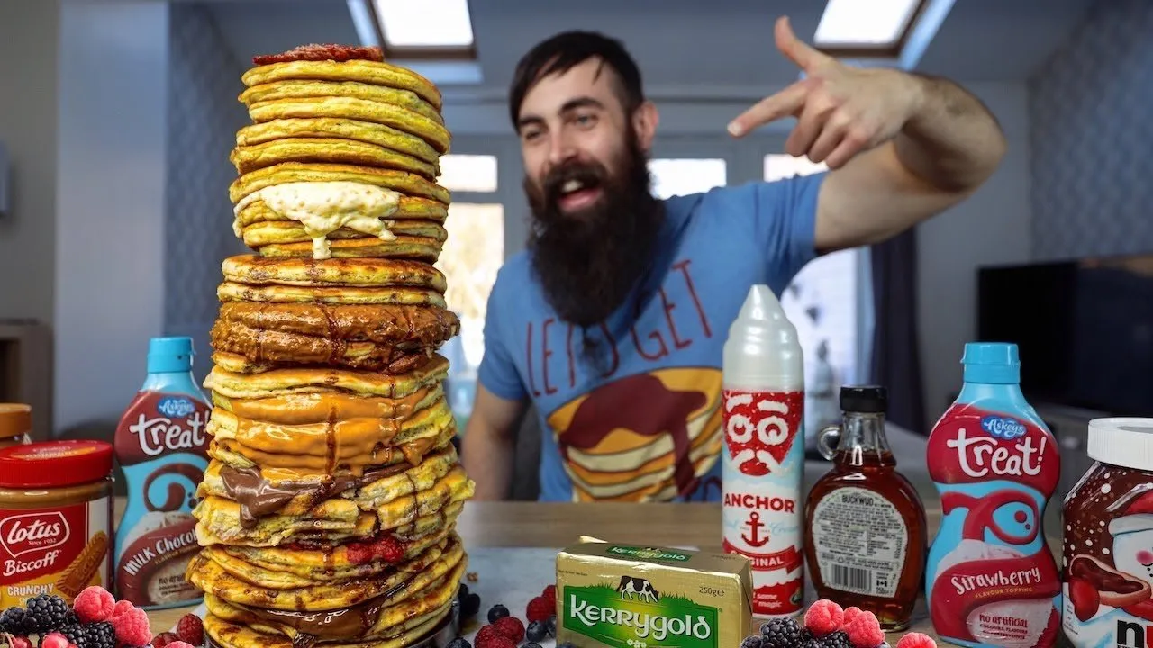 Thumbnail for the Pancake Tower Challenge at Beard HQ video