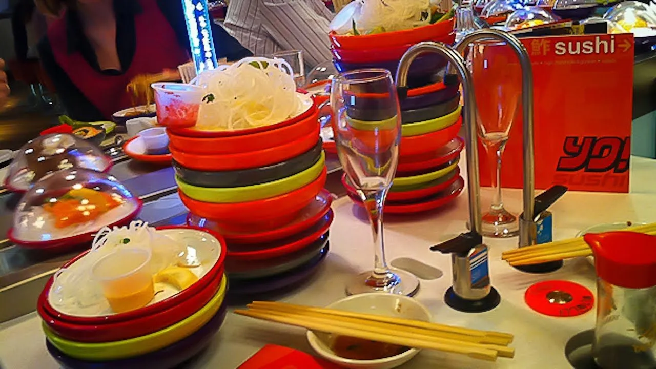 Thumbnail for the Yo Sushi Lunch Break Challenge at Yo Sushi video