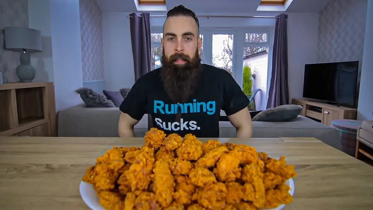 Thumbnail for the 100 KFC Hot Wings Challenge at Beard HQ video