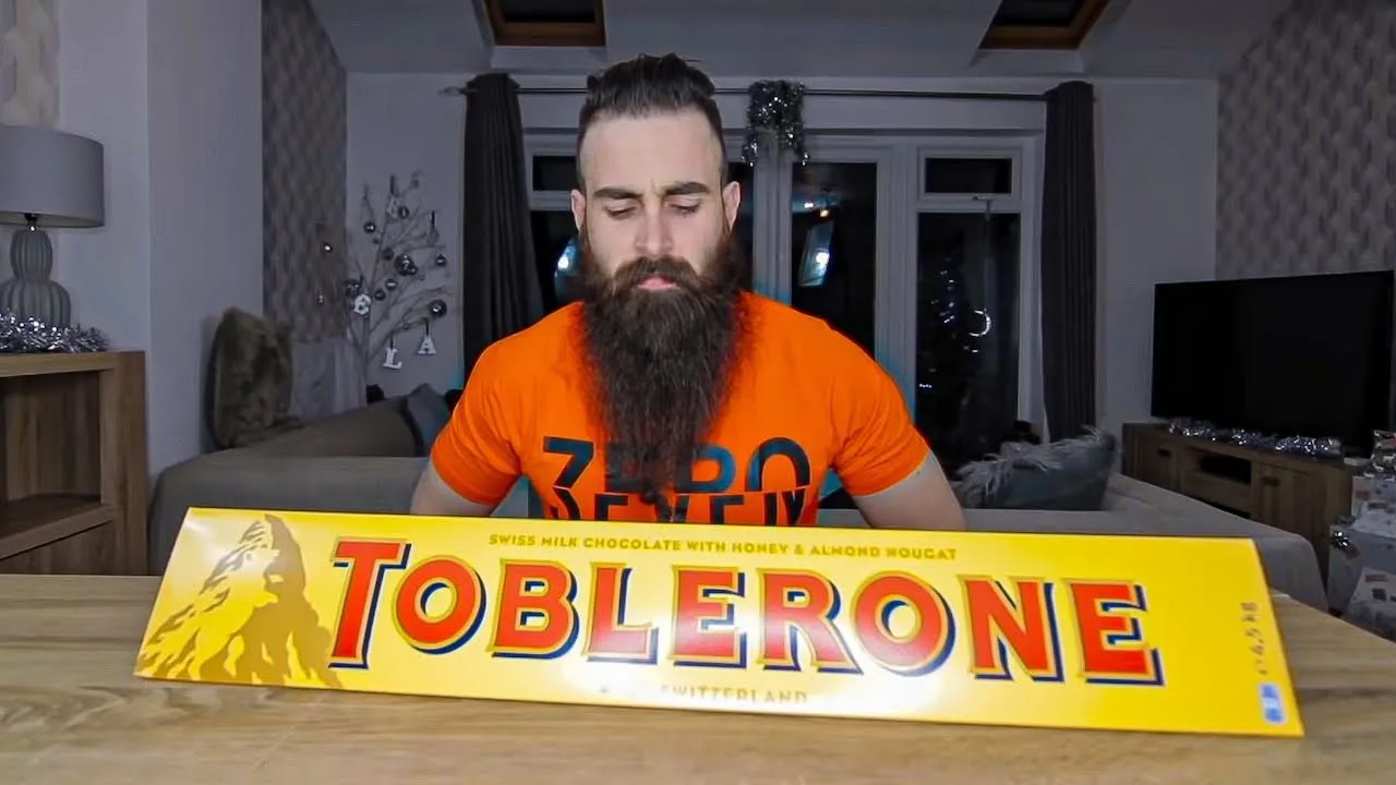 Thumbnail for the Biggest Toblerone Challenge at Beard HQ video