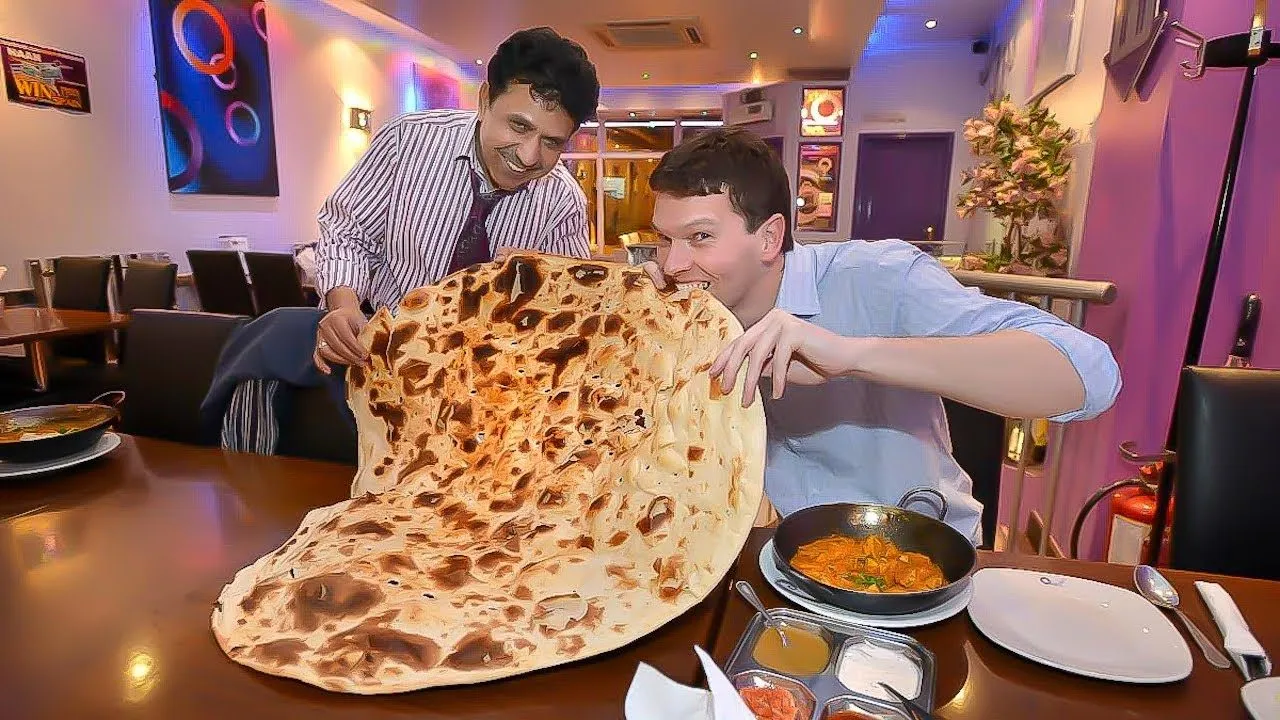 Thumbnail for the Giant Naan Challenge at Omar's video