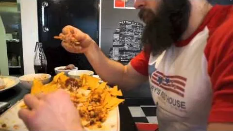 Thumbnail for the Macho Nacho Challenge at Huckleberry's Diner video