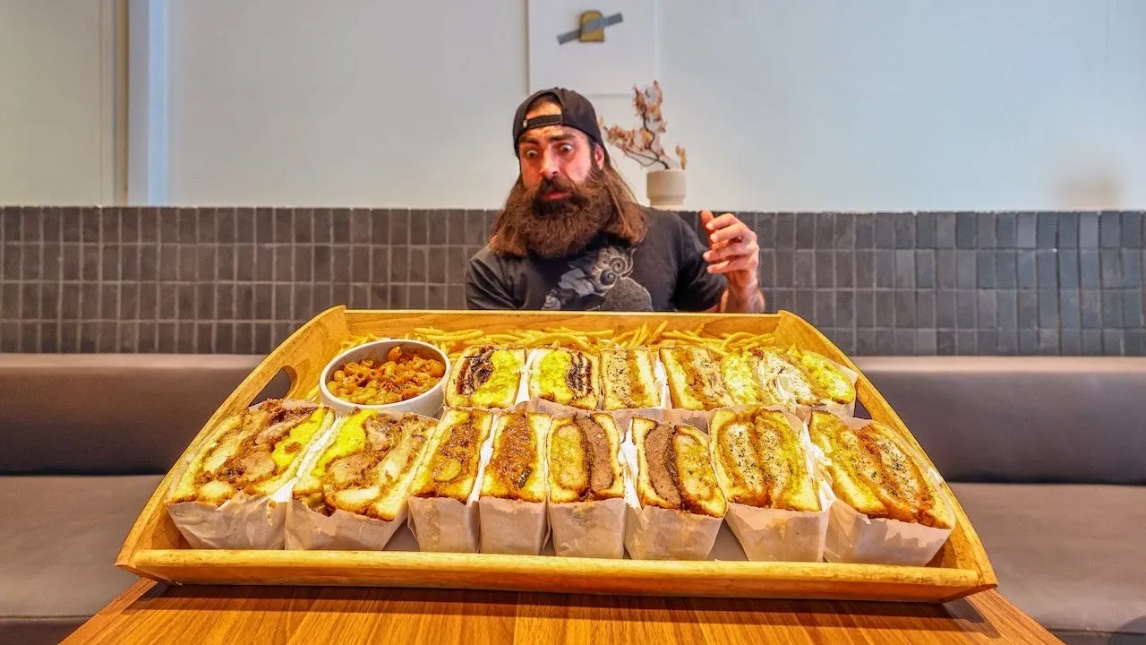 Thumbnail for the Brunch Sandwich Challenge at Breakfast Grill video