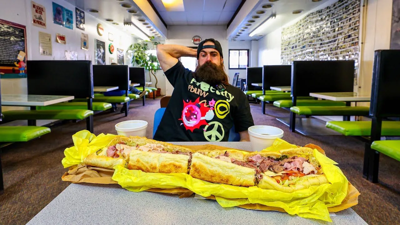 Thumbnail for the 24" Sandwich Challenge at Sensuous Sandwich video