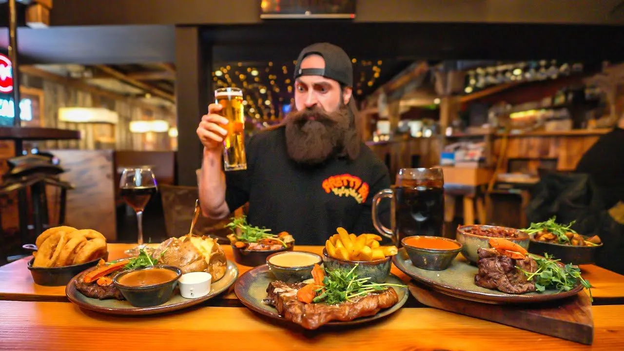 Thumbnail for the Three-Course Steak Challenge Challenge at Dirty Ranch Steakhouse video