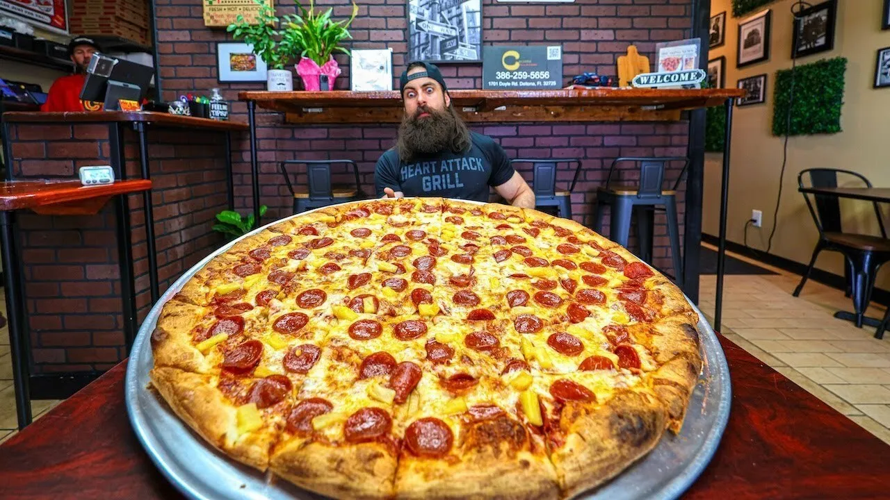 Thumbnail for the 28" Pizza Challenge at Crustini Pizza & Cuisine video
