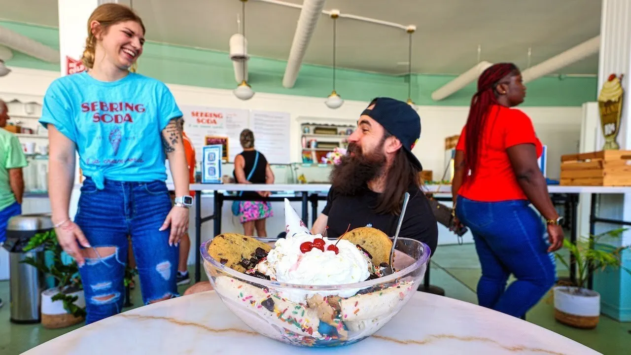 Thumbnail for the Super Sundae Challenge at Sebring Ice Cream & Soda Works video