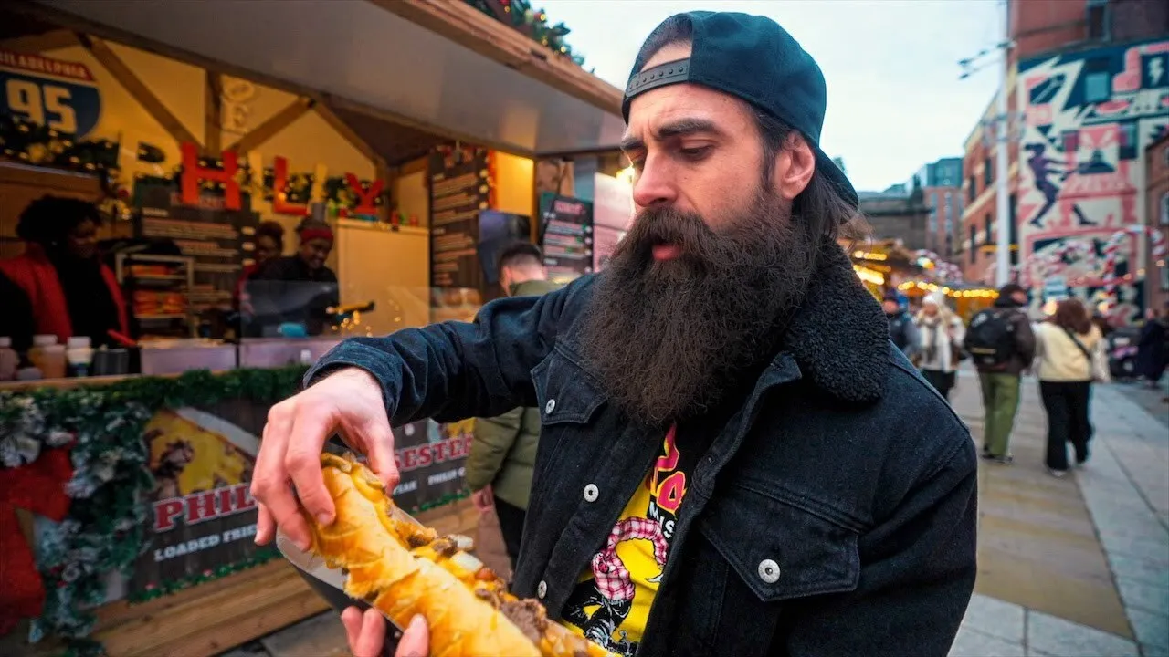 Thumbnail for the Every Food Stall Challenge at Leeds Christmas Market video