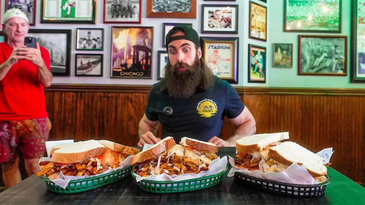 Thumbnail for the Triple Sandwich Challenge at Lucky's Sandwich Company video