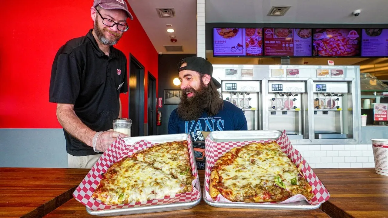 Thumbnail for the "World's Largest Slices" Challenge at Nonna's Good Life Pizza video