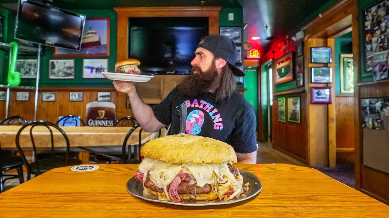 Thumbnail for the Giant Corned Beef Sandwich Challenge at Murphy's Inn video