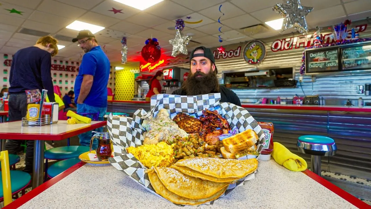 Thumbnail for the He-Man Breakfast Challenge at Poky Dot video